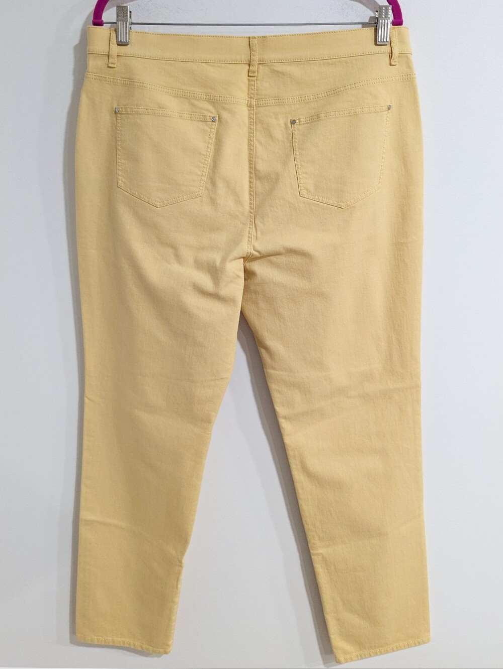 NEW Lafayette 148 Thompson Slim Pant In Sienna Yellow - Picture 6 of 7